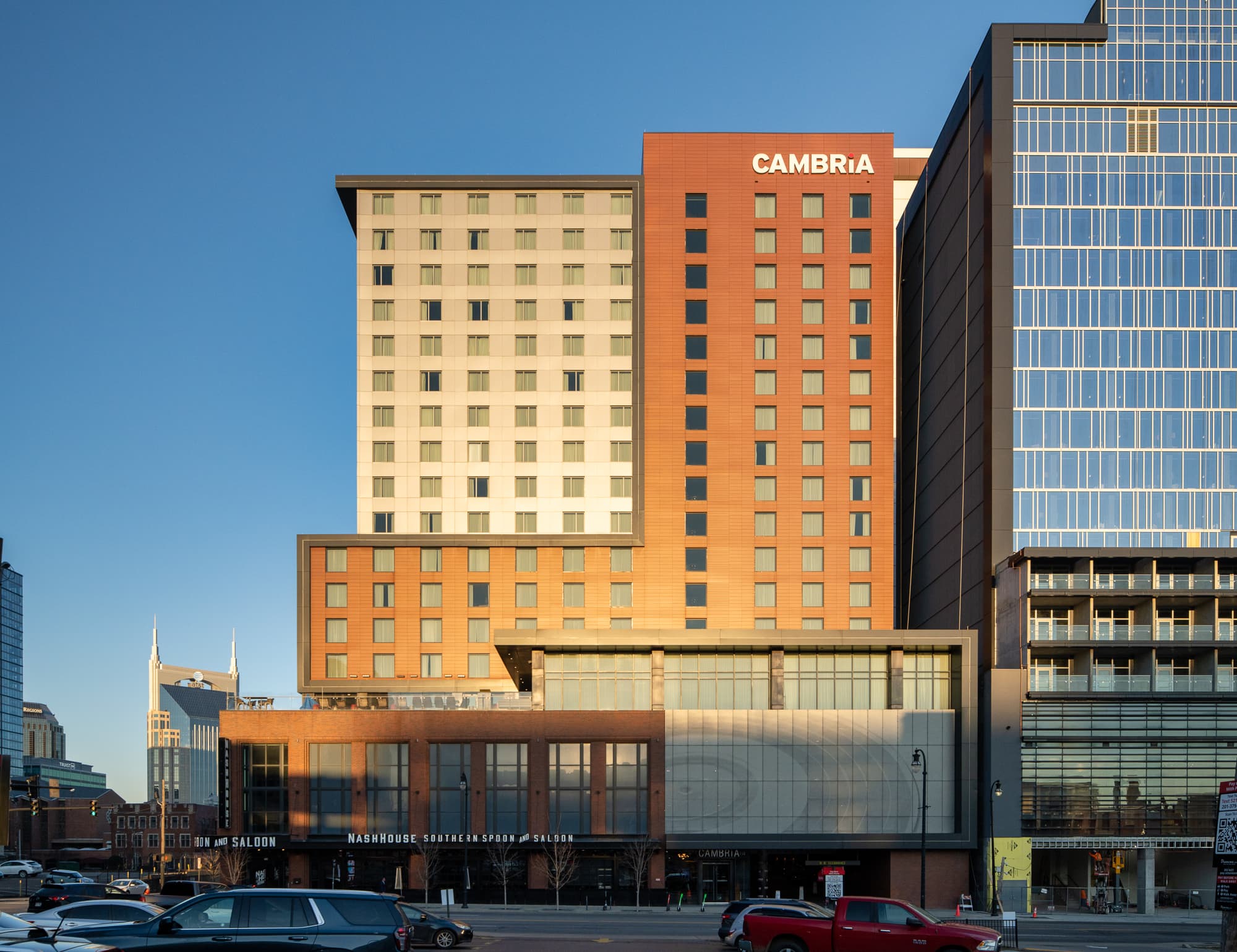 Photographing The Changing Light On The Cambria Hotel In Downtown