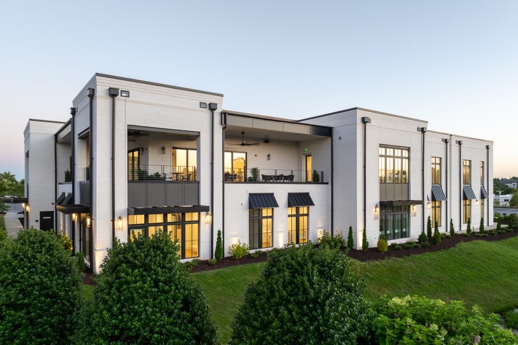 Brio 11 Two-story healthcare building with modern design and outdoor balconies.