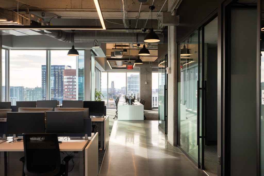 Capgemini Nashville 8 Workspace with cityscape views and modern design.